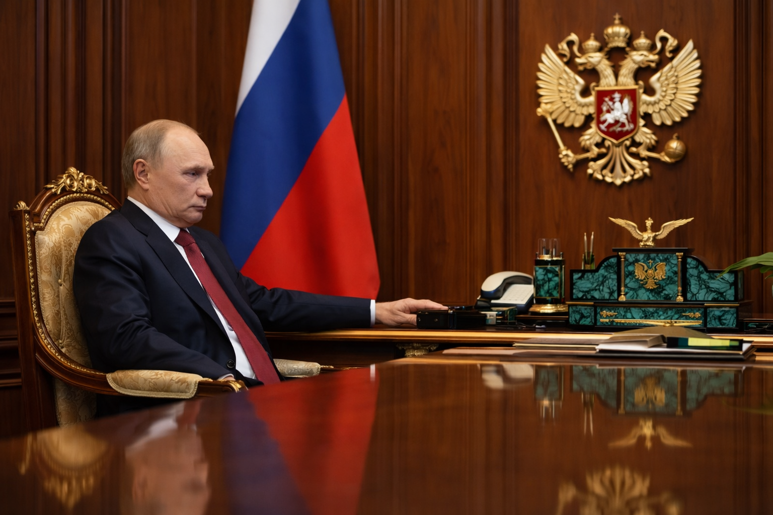 Russia internet crackdown illustration showing digital censorship and surveillance control