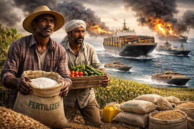 Strait of Hormuz crisis disrupting fertiliser supply and global food trade