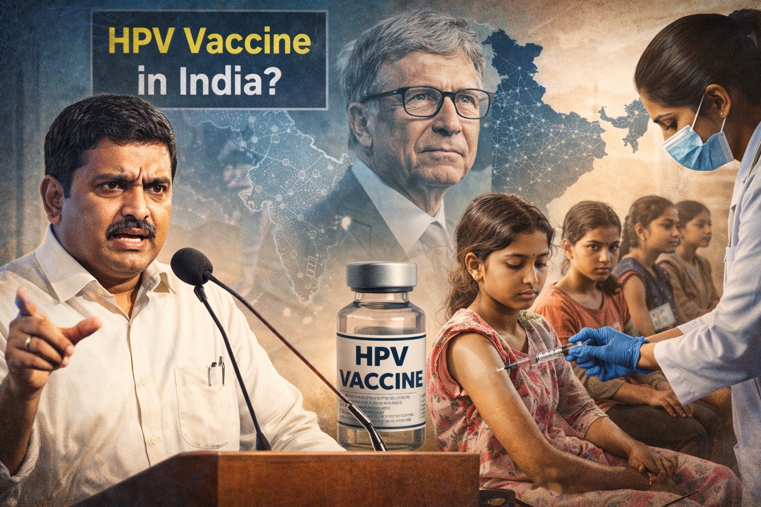 HPV Vaccine Controversy press meet by Meda Srinivas