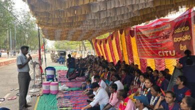 rims-kadapa-sanitation-workers-hunger-strike