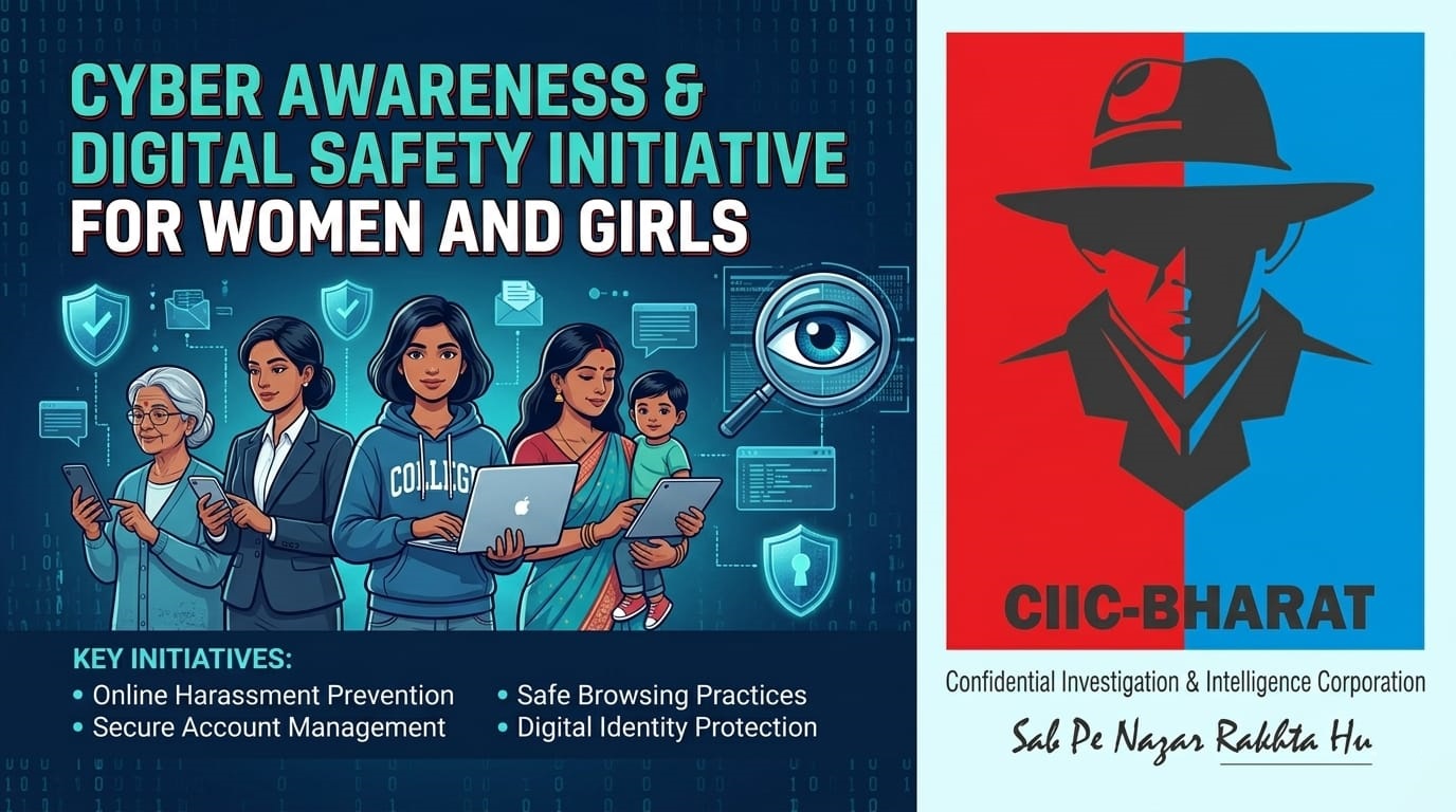 Cybersecurity expert explaining online threats to girls